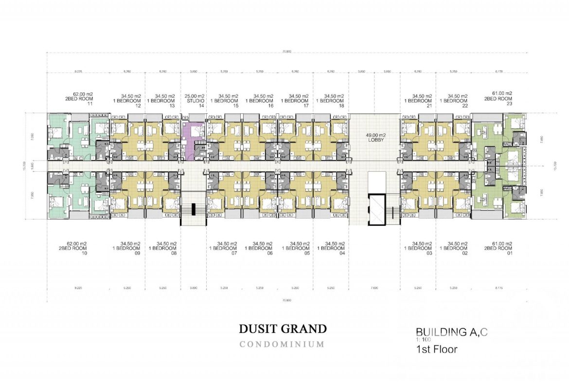 Квартира _1 спальня_34м2_Dusit Grand Park 2_10