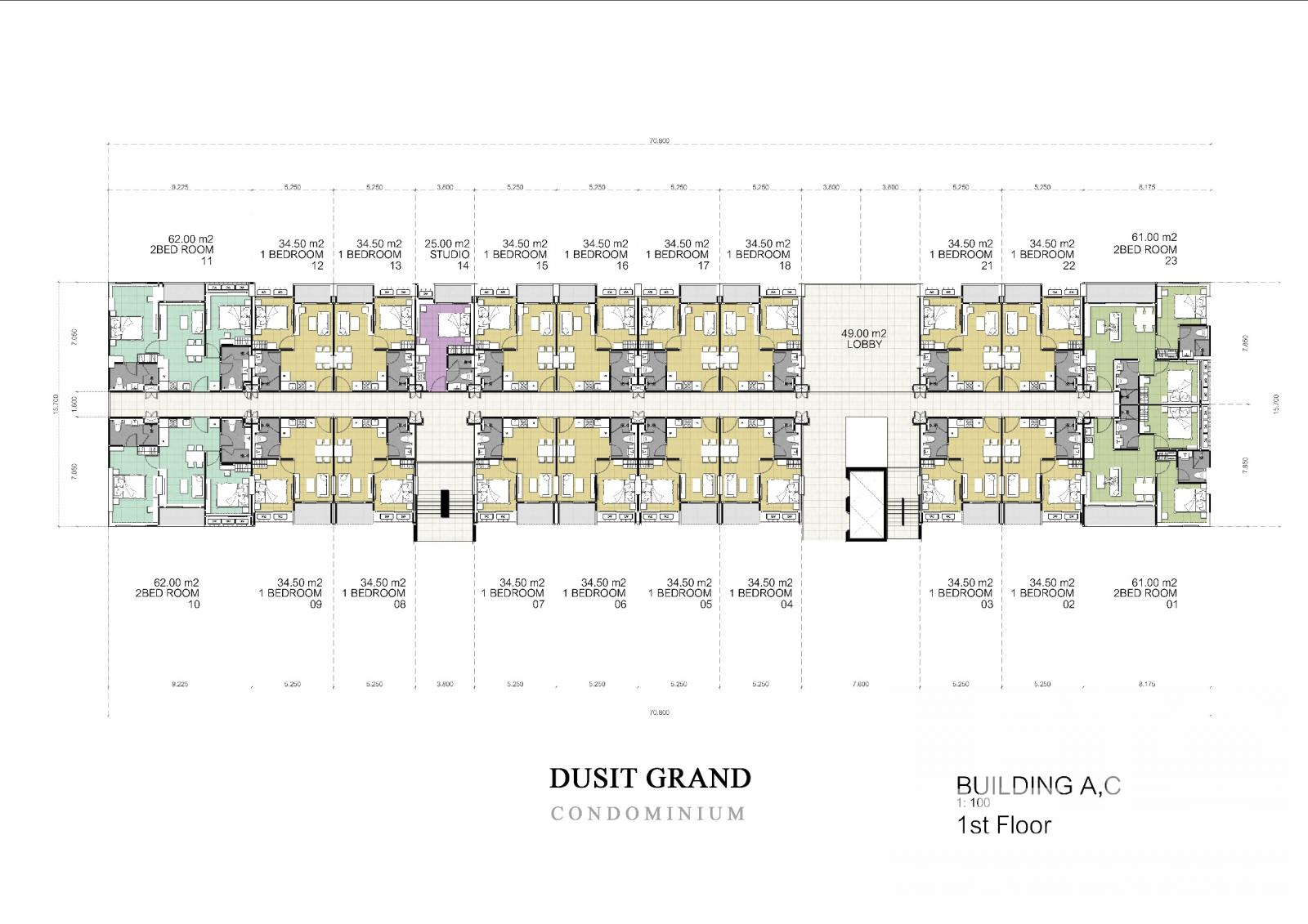 Квартира _1 спальня_34м2_Dusit Grand Park 2_10