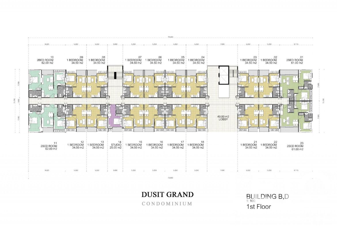 Квартира _1 спальня_34м2_Dusit Grand Park 2_11