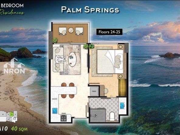 Квартира _1 спальня_40м2_Riviera California