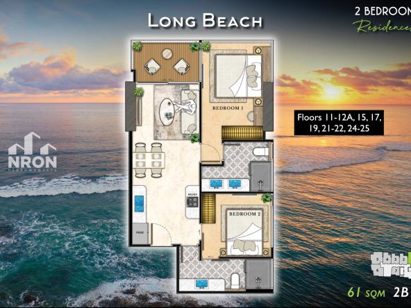 Квартира _2 спальни_61м2_Riviera California