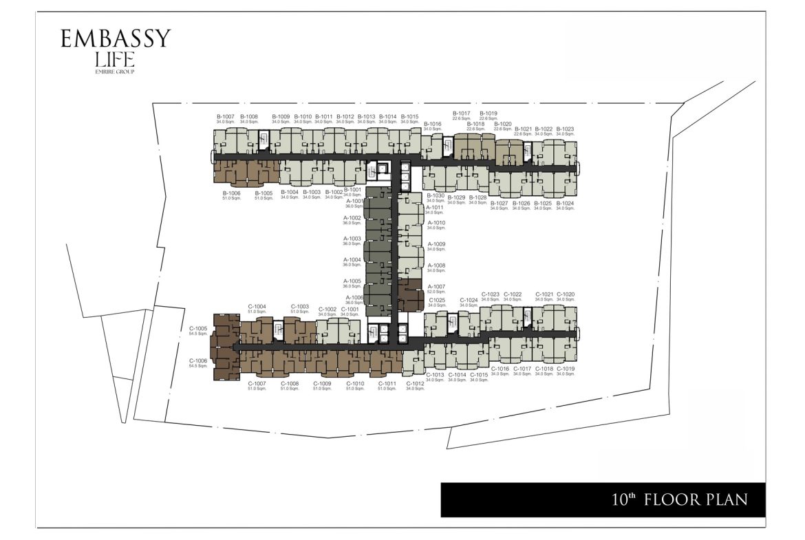 Квартира _2 спальни_52м2_Embassy Life Pattaya_7