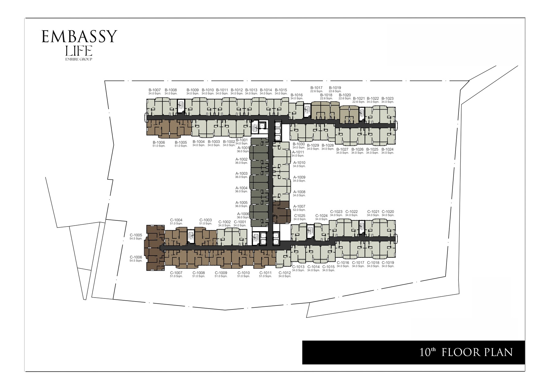 Квартира _2 спальни_52м2_Embassy Life Pattaya_7