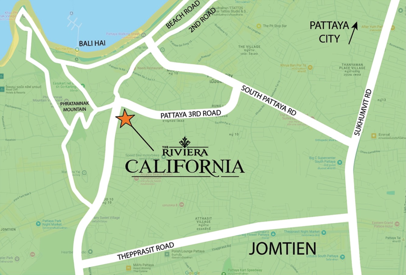 riviera_california_on_map